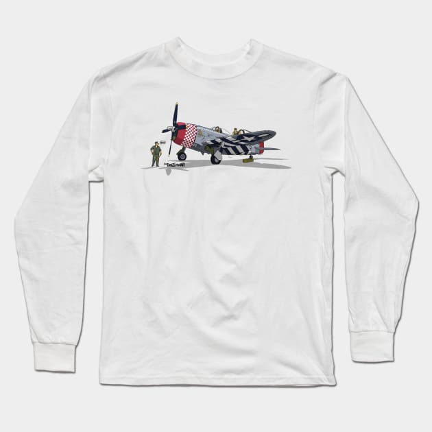 The dogs of War: P47 Thunderbolt Long Sleeve T-Shirt by Siegeworks